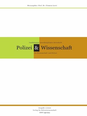 cover image of Zeitschrift Polizei & Wissenschaft